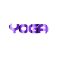 Text Flip - Yoga D.stl STL file Text Flip - Yoga 🧘 (8 STLs)・Template to download and 3D print