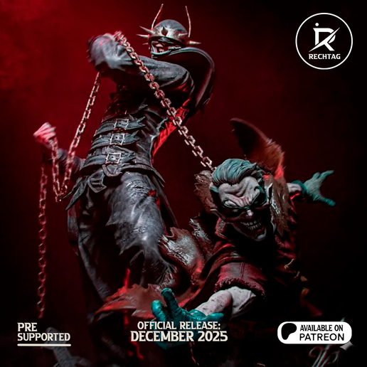 ♟ Batman que ríe 1/6 - Rechtag 2026・Archivo 3D para Impresión 3D・Cults