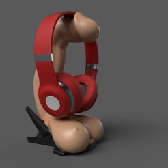 side1.jpg STL-Datei Sexy Headset-Ständer・3D-Druckvorlage zum Herunterladen