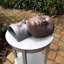 Woman-Face-wall-hanging-planter.jpg STL file Woman Face wall hanging planter - wall decoration・3D printer design to download