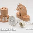 6937c6d7067f2ae4e7b3b5be8e4fe5ca_display_large.jpg STL-Datei Wall Spot Lamp cnc/laser kostenlos・3D-Druck-Vorlage zum herunterladen