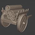 medieval-cart6.jpg Medieval cart loaded with wood logs