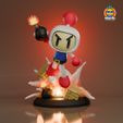 bomberman-logo.jpg Bomberman Diorama – Pre-Cut STL Display Scene