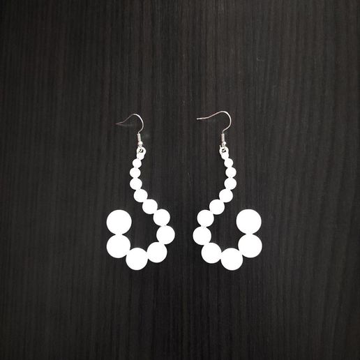 Luna Cascade - Earrings 3D model