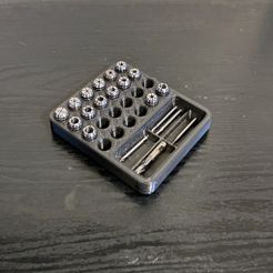 ER11-COLLET-TIDY.jpg STL file ER11 Collet & Tool tidy CNC upgrades・3D printer design to download