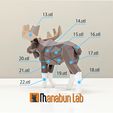 10_Low_Poly_Moose_Elk_Puzzle.jpg 🦌Low Poly Moose Elk Puzzle
