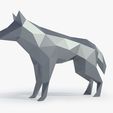 low poly wolf_View01.jpg Low Poly Wolf