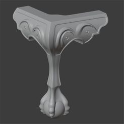 IMAGEN1.jpg STL file CLASSIC CLAW FOOT MODELING・3D printer design to download
