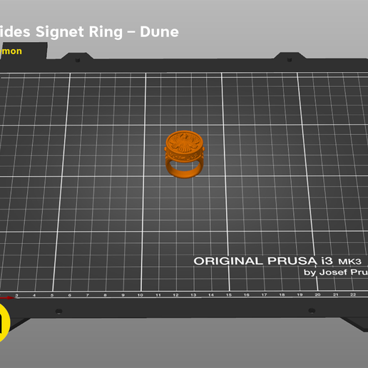 Capture.png Download free STL file Atreides Signet Ring - Dune • 3D printing template, 3D-mon
