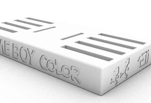 1.png Display stand for Game Boy Color (Mario Bros. edition)