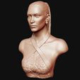 09.jpg Bella Hadid portrait sculpture 3D print model