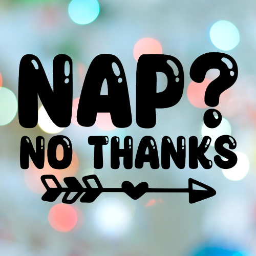 Baby Shower Stamp Nap No Thanks Cookie Cutter 3D model