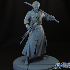 1-5.png STL file MARVEL CRISIS PROTOCOL ZORO PRESUPPORTED INCLUDED・3D printer design to download