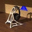 HR_Model2_CF_8.jpg Headphone Stand Organic - Model 2 - structured surface version