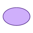 105x70mm_Plain_Oval_10x3.stl Plain Oval MagBase (3mm thick magnets)