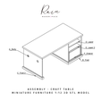 Craft-Room-Furniture-Collection_Assembly.png Craft Table | Miniature Crafter Sewing Room Furniture