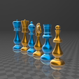 2019-12-23 (2).png Persian Style 3D Print Chess Set model stl