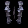 0010.jpg SOUL OF CINDER Arm Gauntlets Armor STL Fan Art Model