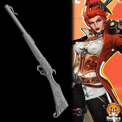 Elsa Bloodstone - Rifle - Marvel Rivals Cosplay Prop