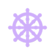 DharmaWheel.stl Dharma Wheel Style 1, Buddhist's Wheel