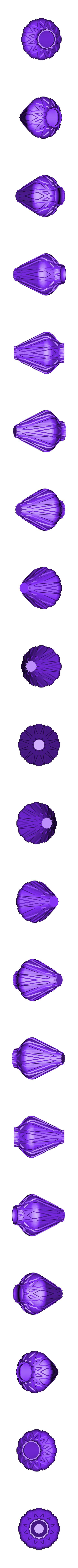 Diamond Protrusion Vase (Vase Mode or with wall thickness).stl Vase Collection