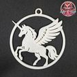 Alicorn.jpg Alicorn – Fantasy Winged Unicorn Silhouette Ornament