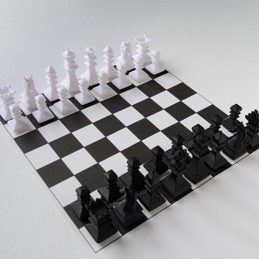 May Chess Set - 3D model önizlemesi