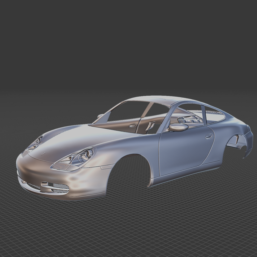 Porsche 911 996 Carrera 1997 2001 Body Ready for 3D Printing