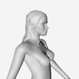 3.jpg Elf Statue Low-poly 3D model