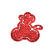 model.png mickey mouse (15)   CUTTER AND STAMP, COOKIE CUTTER, FORM STAMP, COOKIE CUTTER, FORM