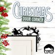 004a.jpg 🎅 Christmas door corners vol. 1 💸 Multipack of 10 models 💸 (santa, decoration, decorative, home, wall decoration, winter) - by AM-MEDIA