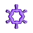 SnowHub3.stl Free STL file Build your own Snowflake!・Template to download and 3D print