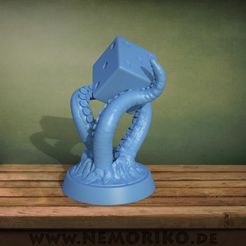 Cthulhu_Dice_Hand.jpg STL file Nemoriko´s: Cthulhu Dice Marker (Tabletop etc.)・3D printing idea to download