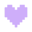 Heart Square Type 45 x 45  x 5 Design.STL Heart Shape Wall Art | Squared Heart | Heart | Love Wall Art | Heart Love
