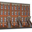 Brownstone Scenic.JPG Fichier 3D PREMIUM N Scale Brooklyn Brownstone・Design à télécharger et à imprimer en 3D