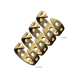Holes-Chunky-6mm-claw-band-size6to9-00.jpg STL file Perforated wide claw fashion band US sizes 6to9 3D print model・3D print design to download