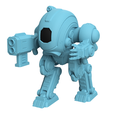 Render-1.png Xeno Mech Miniatura Modular: Alien Mech Battle Unit for Tabletop Wargames - Diseño imprimible en 3D libre de derechos de autor