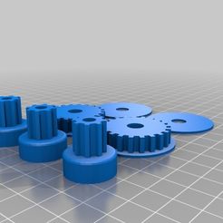 GroupedPulleys.jpg Archivo 3D gratis Poleas Mendel agrupadas・Objeto para impresora 3D para descargar