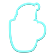 snowman-cup1.png Snowman Cup Cookie Cutter | STL File