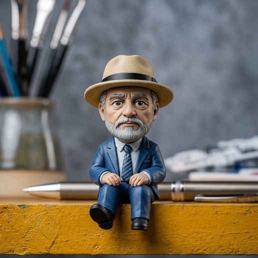 Mini Lula - Sentado Monitor