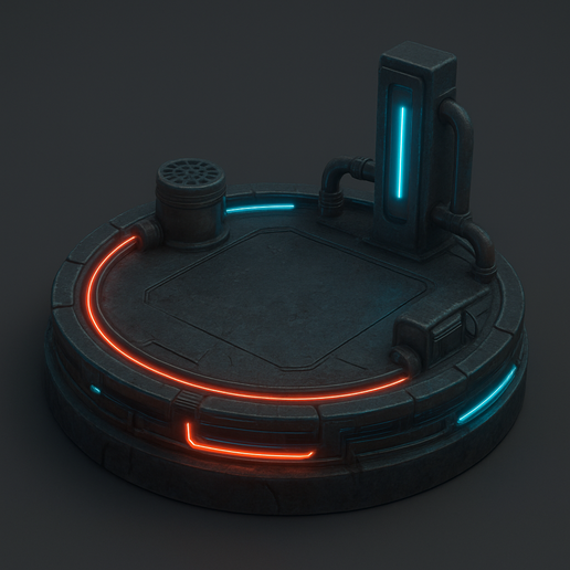 Basis for cyberpunk character 3D model