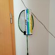 Racket.jpeg Badminton racket holder