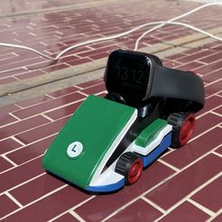 thumbnail_IMG_1728.jpg STL file apple watch stand charge mario kart・3D printer model to download