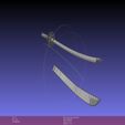 Katana-sword-(12).jpg Weapon Katana Sword OBJ STL FBX 3d model Design in Solidworks 3D model