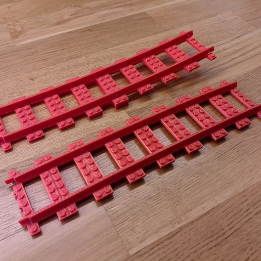 🌉 LEGO compatible bridge slope train track elements・ STL File