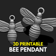 BEE_3DPRINT_1.png BEE 3D PENDANT - 3D PRINT