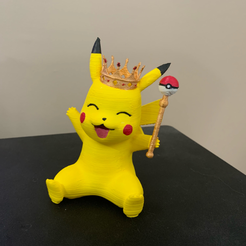 Capture.png Archivo STL gratis Rey Pikachu・Objeto para impresora 3D para descargar