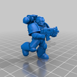 5_Normal_2.png Free STL file Angelic Space Soldiers with Heavy Weapons・Template to download and 3D print