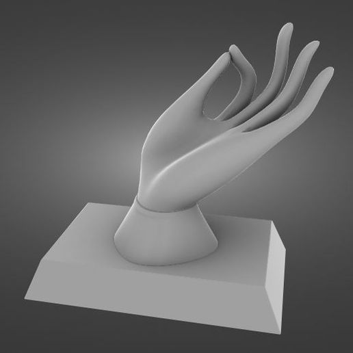 the hand 3D model