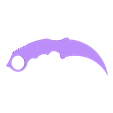 kn1.stl Karambit Fijo